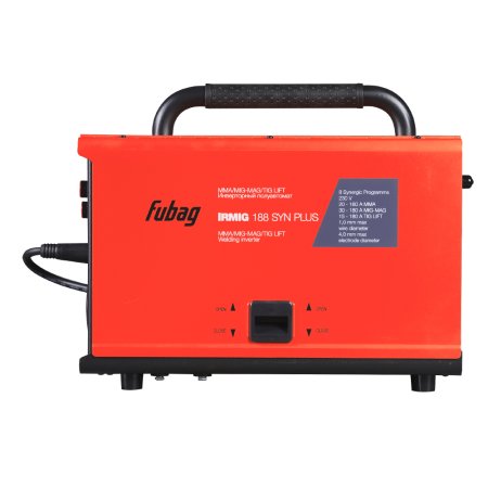 FUBAG Сварочный полуавтомат IRMIG 188 SYN PLUS + Горелка FB 250 3m + Маска сварщика Хамелеон IR 9-13N S  + Сварочные краги на подкладке красные FWGN 10R в ПОДАРОК в Курске фото