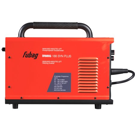 FUBAG Сварочный полуавтомат IRMIG 188 SYN PLUS + Горелка FB 250 3m + Маска сварщика Хамелеон IR 9-13N S  + Сварочные краги на подкладке красные FWGN 10R в ПОДАРОК в Курске фото