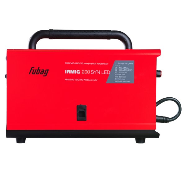 Полуавтомат сварочный инверторный FUBAG IRMIG 200 SYN LED + Маска сварщика Хамелеон FUBAG IR 4-13G M в ПОДАРОК в Курске фото