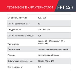 Бензиновый триммер FUBAG FPT 52R в Курске фото