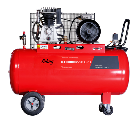 Ременной одноступенчатый компрессор FUBAG B10000B/270 CT11 + Набор пневмоинструмента 34 предмета (в кейсе) + Набор пневмоинструмента Basic S1000 3 предмета в ПОДАРОК! в Курске фото
